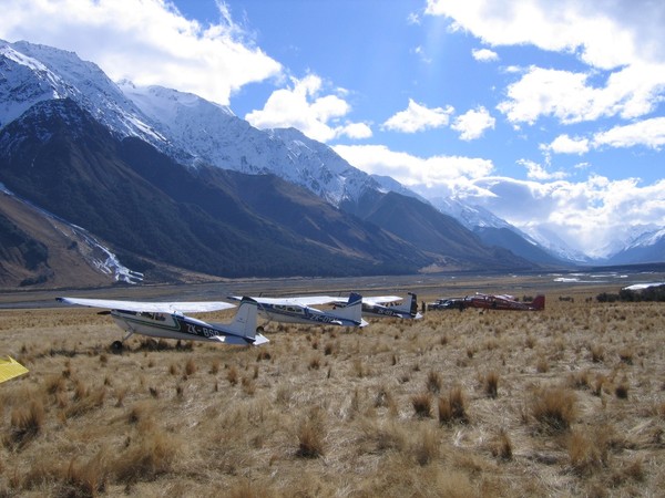 Some of the aircraft at the airport on Saturday August 22